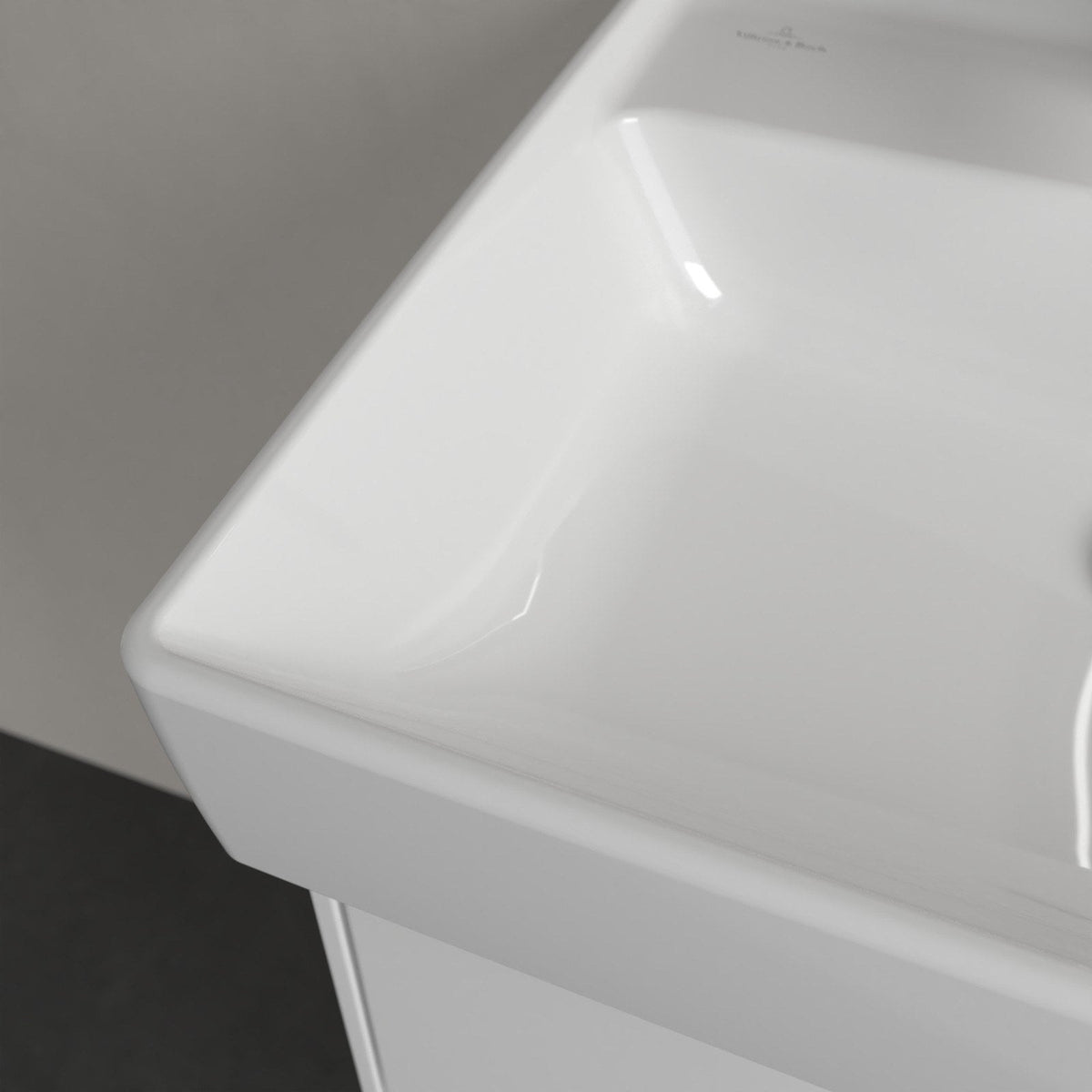 Villeroy & Boch Collaro kompakt håndvask, 50x40 cm, hvid – detalje