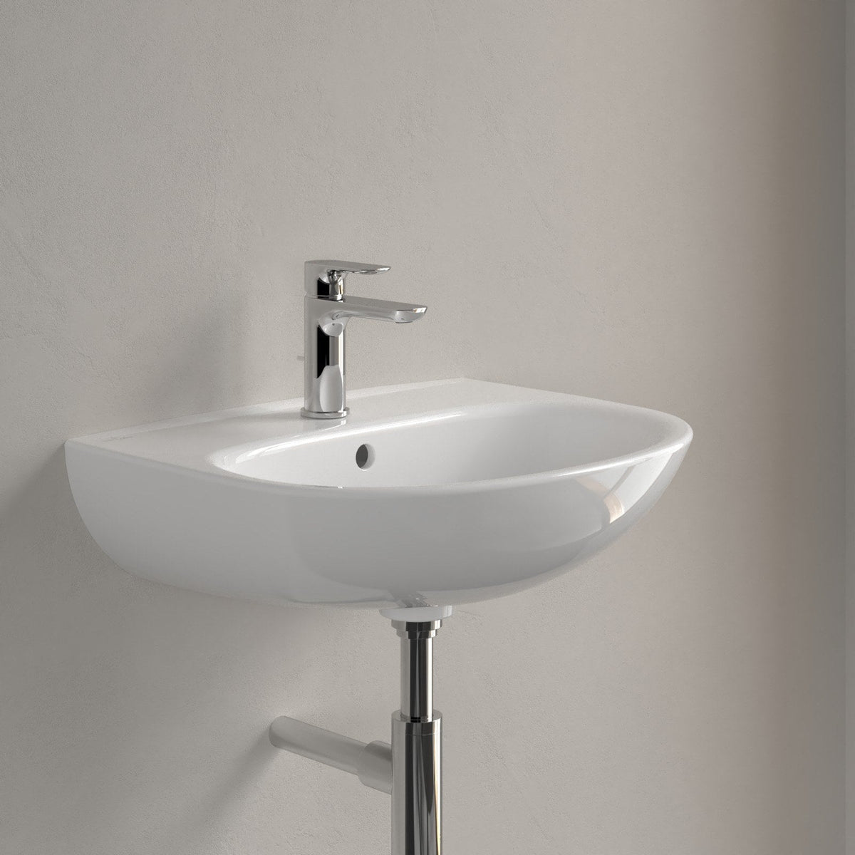 Villeroy & Boch O.novo håndvask, 55x44 cm, hvid – miljøbillede