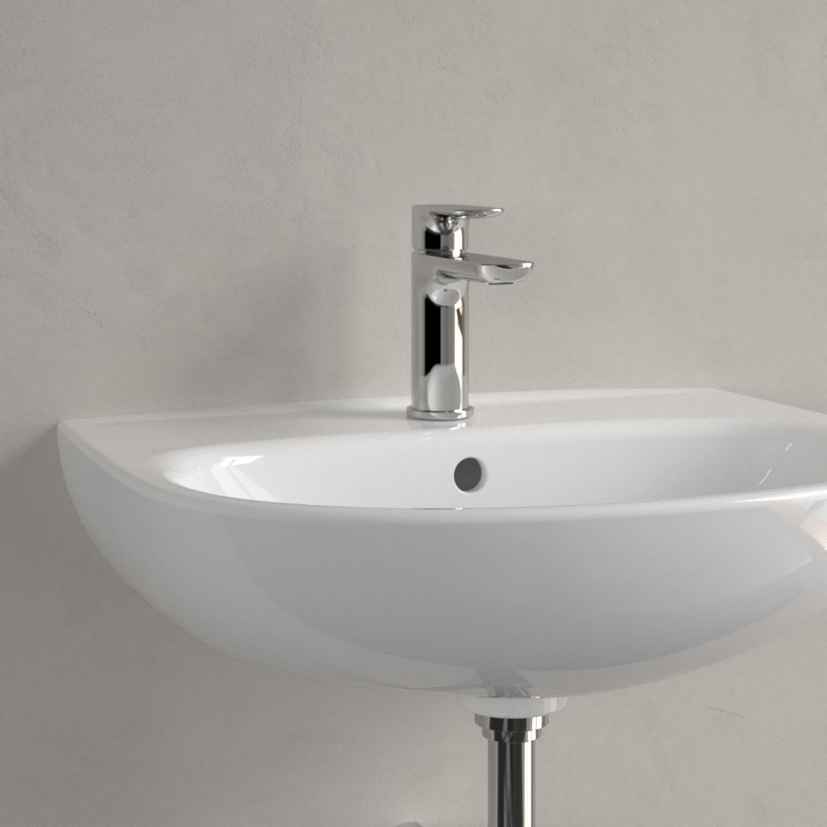 Villeroy & Boch O.novo håndvask, 55x44 cm, hvid – detalje