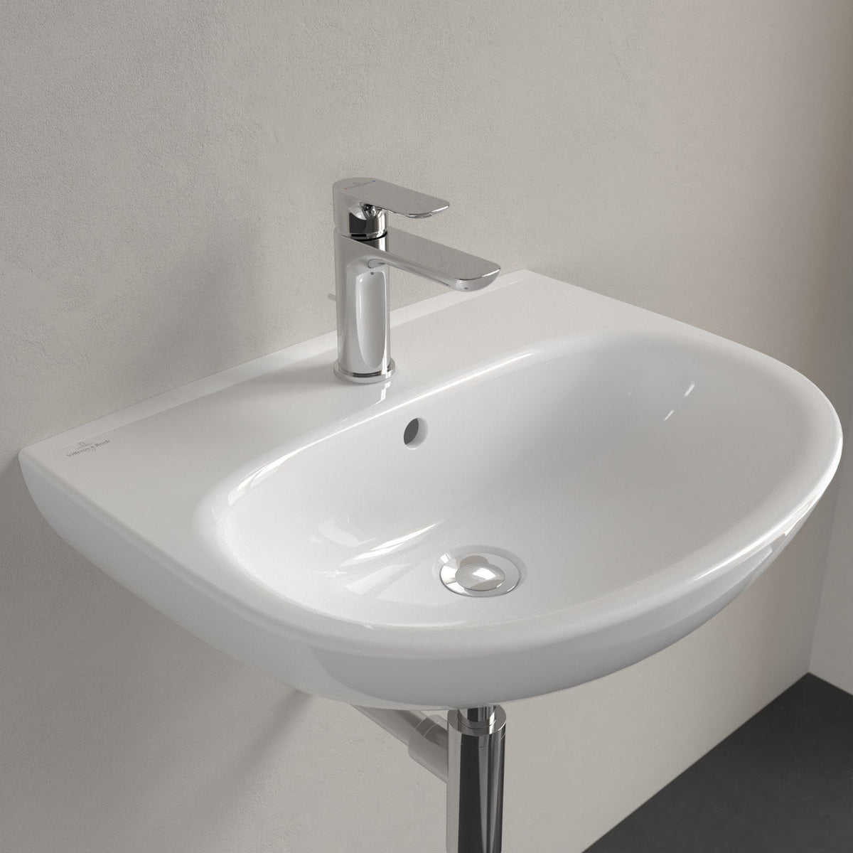Villeroy & Boch O.novo håndvask, 55x44 cm, hvid – detalje