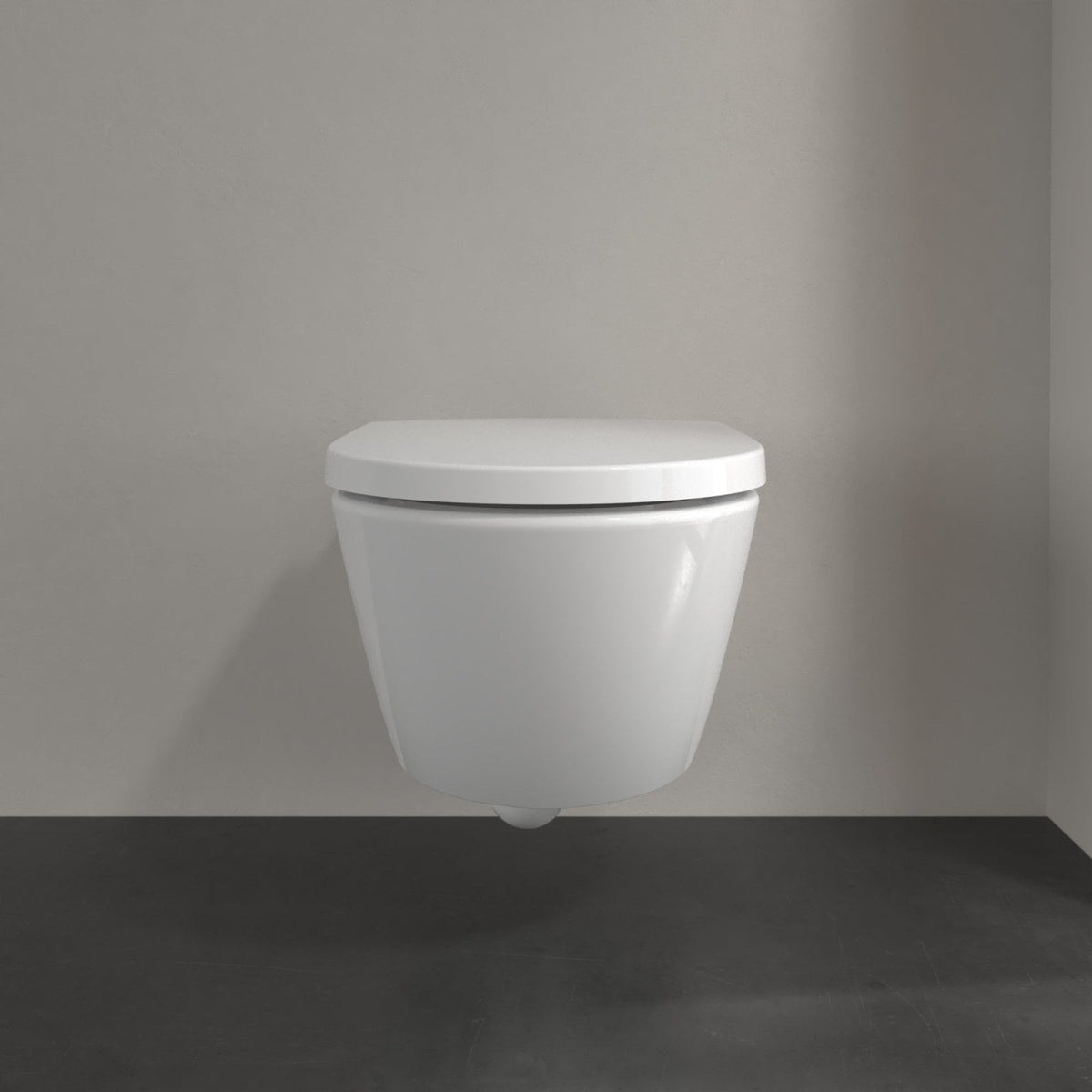 Villeroy & Boch Subway 3.0 væghængt toilet uden skyllekant inkl. soft close-sæde, hvid – miljøbillede