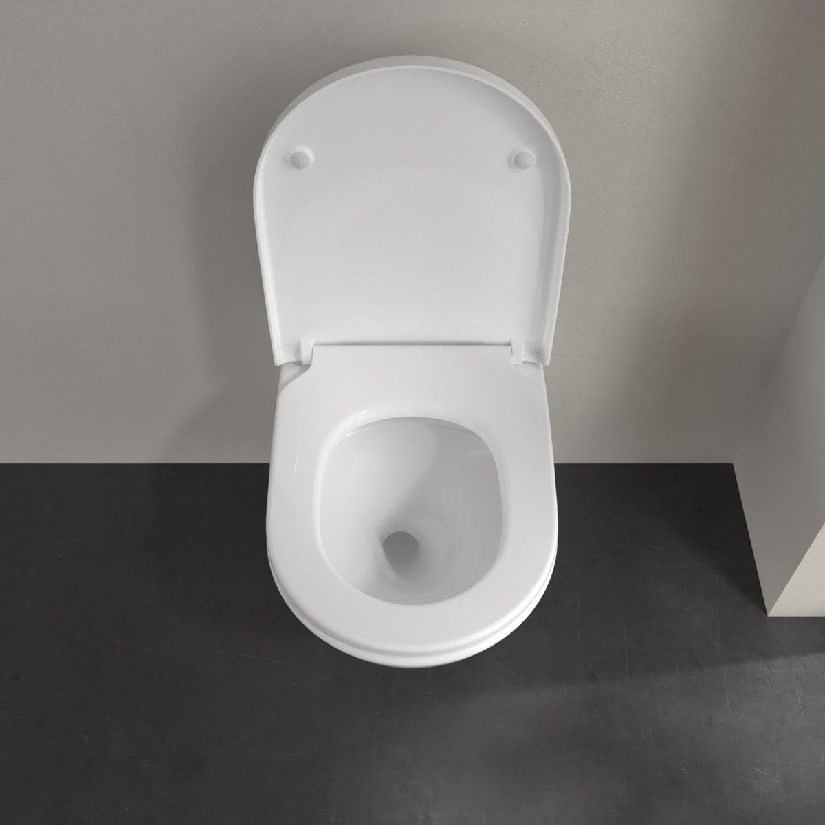 Villeroy & Boch Subway 3.0 væghængt toilet uden skyllekant inkl. soft close-sæde, hvid – miljøbillede