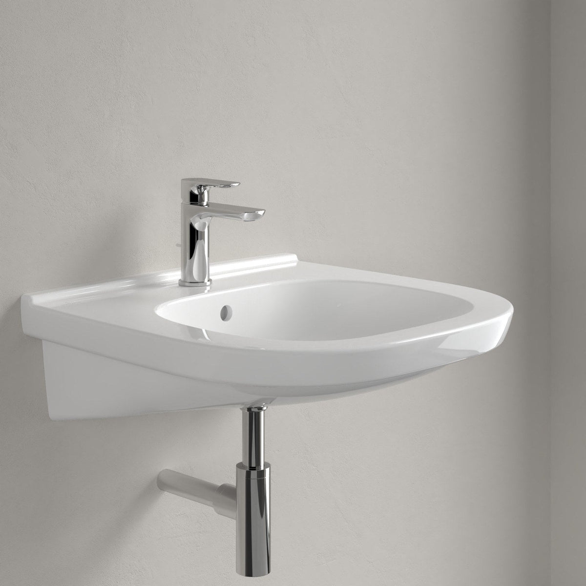 Villeroy & Boch ViCare håndvask, 55,5x54 cm, hvid, med CeramicPlus – miljøbillede